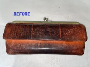 財布修理　ダコタ　がま口　財布のカラーチェンジ1