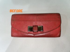 財布修理　Chloéクロエ　長財布のカラーチェンジ2