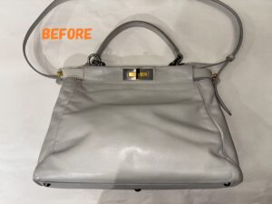 バッグ修理　FENDIフェンディ　バッグのカラーチェンジ（色変え）　染め直し