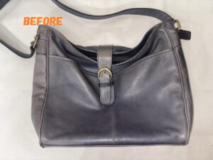 バッグ修理　COACHコーチ　オールドコーチ　色あせ補修　染め直し